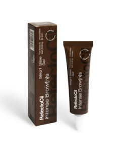 Vopsea gel sprancene si gene - Intense Brows - maro ciocolatiu - 15 ml - Refectocil