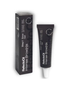 Vopsea gel sprancene si gene - Intense Brows - maro negricios - 15 ml - Refectocil