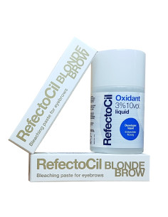 Kit vopsea sprancene si gene cu oxidant + 2 buc decoloranta - Refectocil