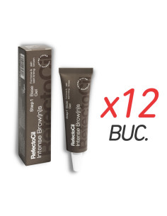 Vopsea gel sprancene si gene - Intense Brows - maro cenusiu - 15 ml - 12 buc - Refectocil
