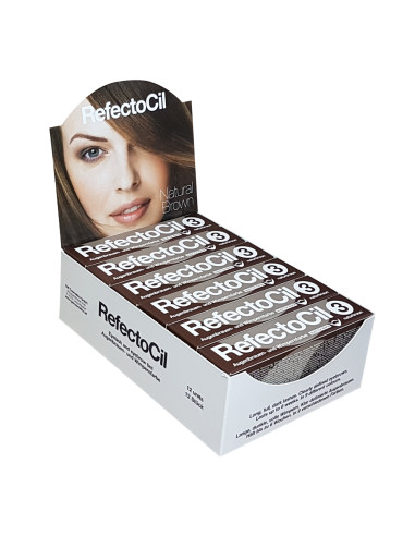 Vopsea sprancene si gene - maro - 3 - 12 buc - Refectocil