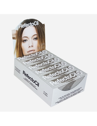 Vopsea sprancene si gene - maro deschis - 3.1 - 12 buc - Refectocil